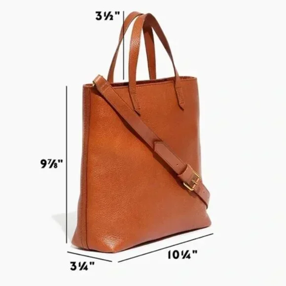 ✅ Madewell Zip-Top Crossbody, English Saddle - Picture 4 of 14